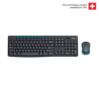 LOGITECH MK275 MOUSE KEYBOARD WIRELESS LAPTOP KEYBOARD BLACK