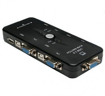 TECHNOTECH KVM SWITCH 2 PORTS - USB (FJ-2 UK) SUPPORTS 2 CPU & 1 DISPLAY