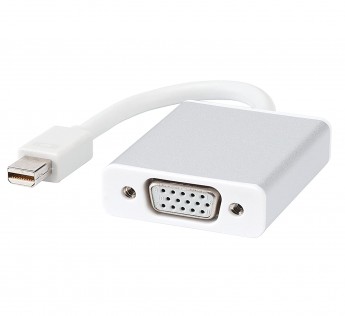 TECHNOTECH MINI DISPLAYPORT TO VGA FEMALE ADAPTER (WHITE)