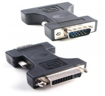 Technotech DVI Female 24+5 to VGA 15 Pin Male Adapter