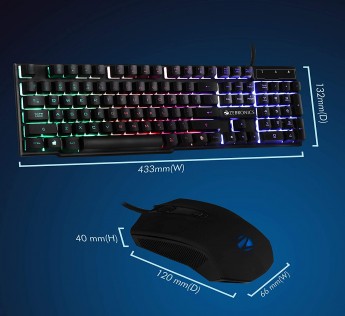 ZEBRONICS KEYBOARD MOUSE COMBO FIGHTER GAMING KEYBOARD MOUSE