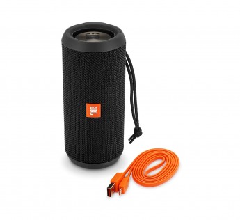 JBL SPEAKERS FLIP 3 STEALTH WATERPROOF SPEAKER PORTABLE JBL BLUETOOTH SPEAKER WITH RICH DEEP BASS (BLACK), WITHOUT MIC ( SPEAKER JBL )