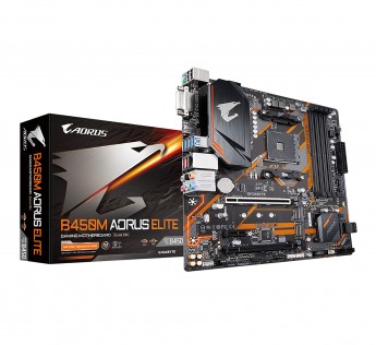 GIGABYTE MOTHERBOARD B450M MOTHERBOARD AORUS ELITE MOTHERBOARD WITH HYBRID DIGITAL PWM, 4 * DDR4 DIMMS, DUAL NVME PCIE GEN3 M.2, GIGABYTE GAMING LAN