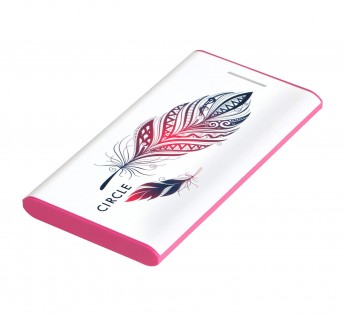 CIRCLE-FEATHER DESIGNER POWER BANK 5200 MAH