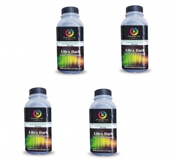 PRINT STAR ULTRA DARK TONER POWDER FOR USE IN HP 88A. 78A, 36A, 83A, 35A, 85A CANON 925,328,326,337 TONER CARTRODGE PACK OF 4 (80GM)