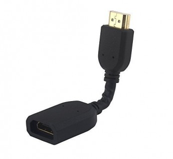 ADNET HDMI MALE-TO-FEMALE CABLECONNECTOR 10 CM (BLACK)