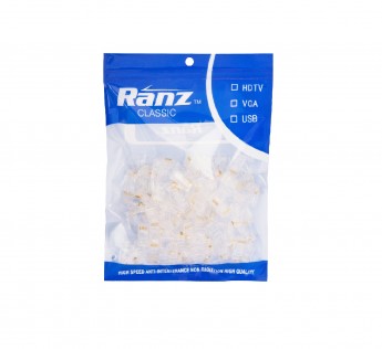 RANZ RJ45 CONNECTOR MODULE PLUGS - PACK OF ( RJ CONNECTOR 100)