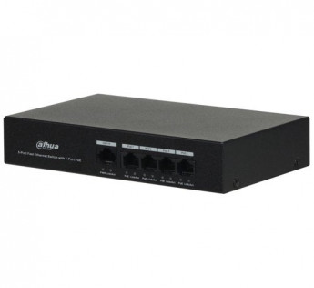 DAHUA 4 PORT BLACK POE SWITCH DH-PFS3005-4ET-36