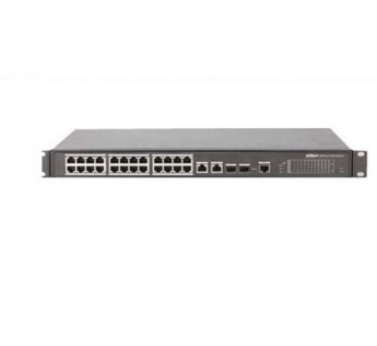 DAHUA 26 PORT SWITCH WITH 24 PORT POE AND 2 PORT GIGA UPLINK DH-PFS3226-24ET-240