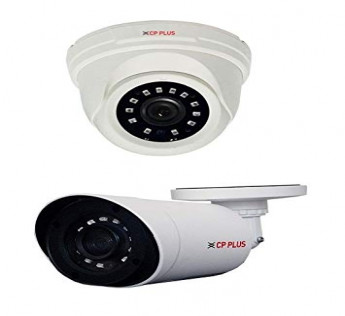 CP PLUS 2.4MP (1080P) COSMIC HD ORANGE SERIES FIBER BODY NIGHT VISION 1DOME & 1BULLET CAMERA PACK