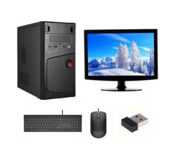 MSC ASSEMBLED DESKTOP SERIES CORE I3 (8 GB DDR3 RAM/500 GB HDD/WINDOWS 10 TRAIL VERSION /512 MB/ 17 INCH SCREEN (BLACK)