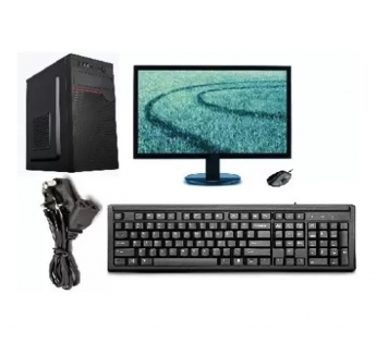 MSC ASSEMBLED DESKTOP CORE 2 DUO (4 GB DDR3 RAM /500 GB HDD /WINDOWS 7 TRAIL VERSION / 17 INCH SCREEN/) (BLACK)