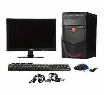 MSC ASSEMBLED DESKTOP CORE 2 DUO (4 GB DDR3 RAM/320 GB HDD/WINDOWS 7 TRAIL VERSION/ 17 INCH LED SCREEN (BLACK)