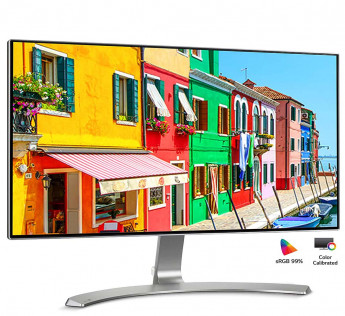 LG 23.8 INCH (60.45 CM) BORDERLESS LED MONITOR - FULL HD, IPS PANEL WITH VGA, HDMI, AUDIO IN/OUT PORTS AND IN-BUILT SPEAKERS - 24MP88HV (SILVER/WHITE)