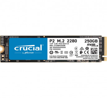 CRUCIAL SSD 250GB P2 250GB 3D NAND NVME PCIE M.2 SSD - CT250P2SSD8