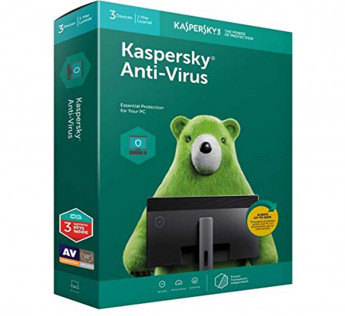 KASPERSKY ANTIVIRUS LATEST VERSION - 3 USERS, 1 YEAR (3 INDIVIDUAL KEYS, 1 CD) (SPECIAL EDITION)