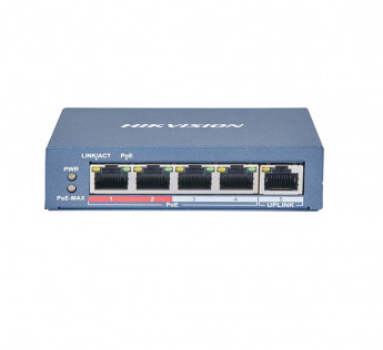 HIKVISION POE SWITCH 4 PORTS 100MBPS UNMANAGED POE SWITCH