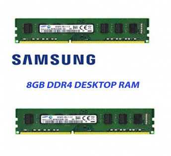 SAMSUNG 8GB DDR4 2666MHZ DESKTOP RAM : PACK OF 2