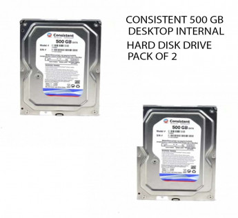 CONSISTENT 500 GB DESKTOP INTERNAL HARD DISK DRIVE PACK OF 2