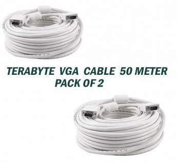 TERABYTE 50 METER VGA CABLE PACK OF 2