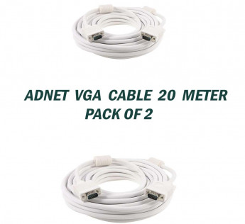 ADNET 20 METER VGA CABLE PACK OF 2