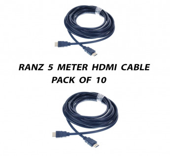 RANZ 5 METER HDMI CABLE PACK OF 10