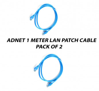 ADNET 1 METER CAT6 LAN PATCH CABLE PACK OF 2