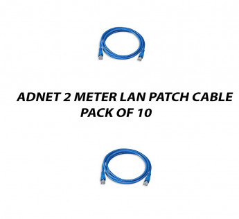 ADNET 2 METER CAT6 LAN PATCH CABLE PACK OF 10