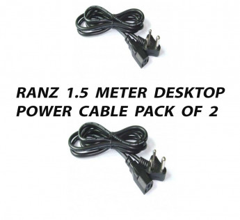 RANZ 1.5 METER DESKTOP POWER CABLE PACK OF 2