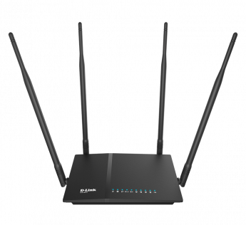 D-LINK DIR-825 AC1200 WI-FI GIGABIT 1200 MBPS WIRELESS ROUTER (BLACK, DUAL BAND)