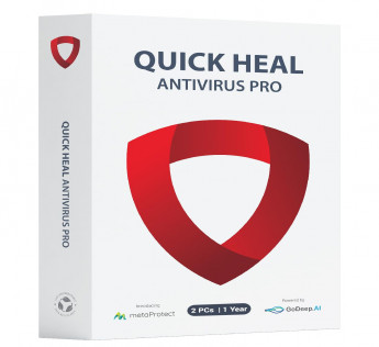 2 PCS QUICK HEAL 1 YEAR (DVD) QUICK HEAL 2 PCS 1 YEAR (DVD)