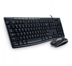 LOGITECH MEDIA KEYBOARD MOUSE COMBO MK200 KEYBOARD AND HIGH-DEFINITION OPTICAL MOUSE