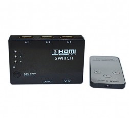 TECHNOTECH 3 PORTS HDMI SWITCH HUB WITH REMOTE