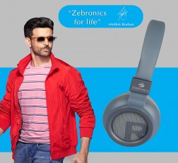 ZEBRONICS ZEB-BANG FOLDABLE WIRELESS BT HEADPHONE COMES WITH 40MM DRIVERS, AUX CONNECTIVITY, CALL FUNCTION, 16HRS* PLAYBACK TIME & SUPPORTS VOICE ASSISTANT