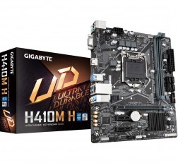 GIGABYTE H410M MOTHERBOARD H ULTRA DURABLE MOTHERBOARD WITH GIGABYTE 8118 GAMING LAN, ANTI-SULFUR RESISTOR, SMART FAN 5