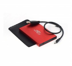 TERABYTE STOREIN SATA LAPTOP PORTABLE EXTERNAL HARD DISK CASING WITH USB 2.0 (RED, 2.5-INCH)