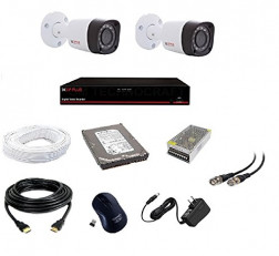 CP PLUS 2.4 MP HD CCTV CAMERAS 4CH. HD DVR, 2 BULLET CAMERA, 500GB HARD DISK, 4 CH POWER SUPPLY, 90M. WIRE BUNDLE, BNC AND DC CONNECTORS