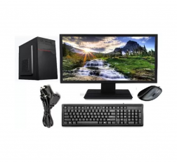 MSC ASSEMBLED DESKTOP CORE 2 DUO (4 GB DDR3 RAM/500 GB HDD/WINDOWS 7 (TRIAL)/18.5 INCH LED SCREEN/18) (BLACK)