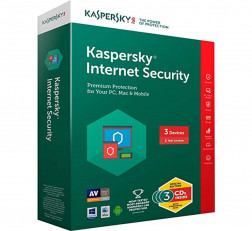 KASPERSKY INTERNET SECURITY LATEST VERSION- 3 USERS, 3 YEAR (3 CDS INSIDE WITH INDIVIDUAL KEYS)