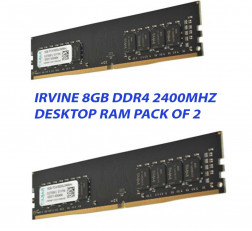 IRVINE 8GB DDR4 2400 MHZ DESKTOP RAM : PACK OF 2