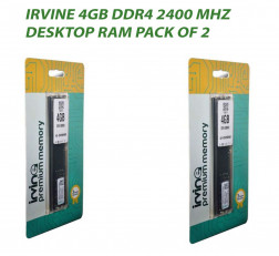 IRVINE 4GB DDR4 2400 MHZ DESKTOP RAM : PACK OF 2