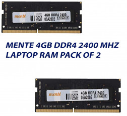 MENTE 4GB DDR4 2400 MHZ LAPTOP RAM : PACK OF 2