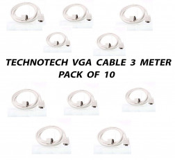 TECHNOTECH 3 METER VGA CABLE PACK OF 10