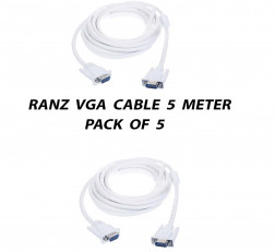 RANZ 5 METER VGA CABLE PACK OF 5