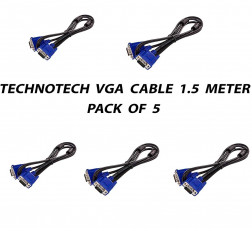 TECHNOTECH 1.5 METER VGA CABLE PACK OF 5