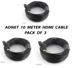 ADNET 10 METER HDMI CABLE PACK OF 3