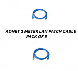 ADNET 2 METER CAT6 LAN PATCH CABLE PACK OF 5