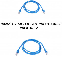 RANZ 1.5 METER CAT6 LAN PATCH CABLE PACK OF 2