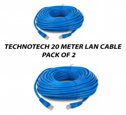 TECHNOTECH 20 METER CAT6 LAN PATCH CABLE PACK OF 2