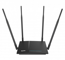 D-LINK DIR-825 AC1200 WI-FI GIGABIT 1200 MBPS WIRELESS ROUTER (BLACK, DUAL BAND)